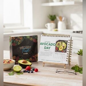 NIB The Daily Feast Perpetual Desk Calendar National Food Days VTPM Foodie Gift